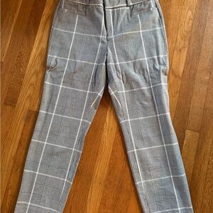 Banana Republic Women’s Gray Checkered Pants